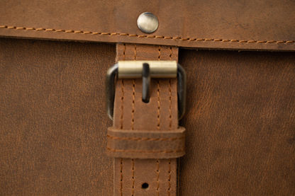 The Expedition Leather Travel Duffel Bag | Cognac Carry-On