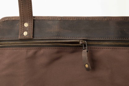 The Voyager Leather Weekend Duffel Bag | Rustic Full-Grain Travel Bag
