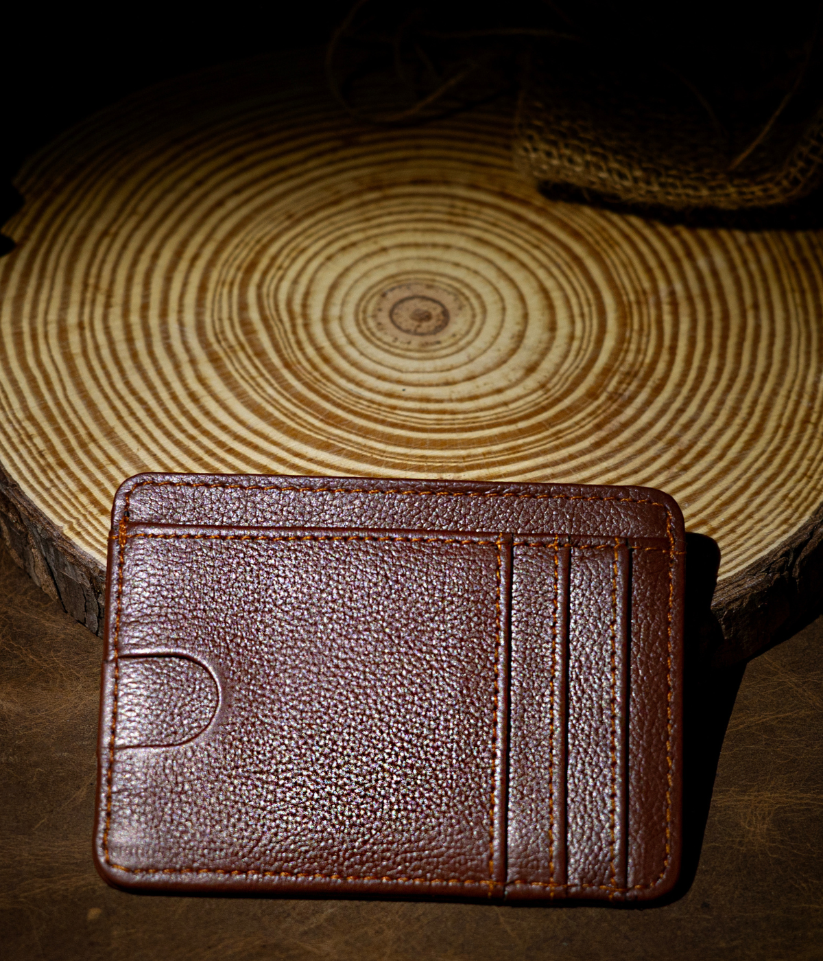 Maple Brown Card Holder