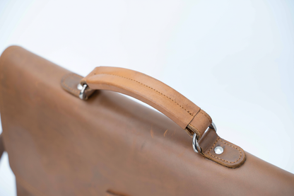Heritage Leather Messenger Briefcase