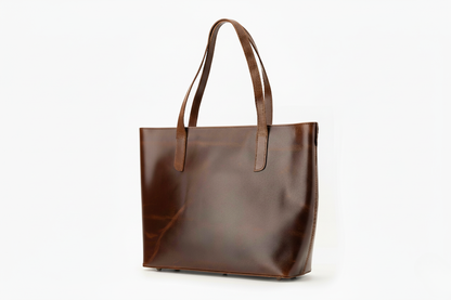 The Classic Brown Leather Heritage Tote Bag