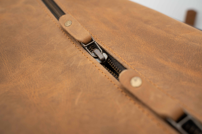 The Expedition Leather Travel Duffel Bag | Cognac Carry-On