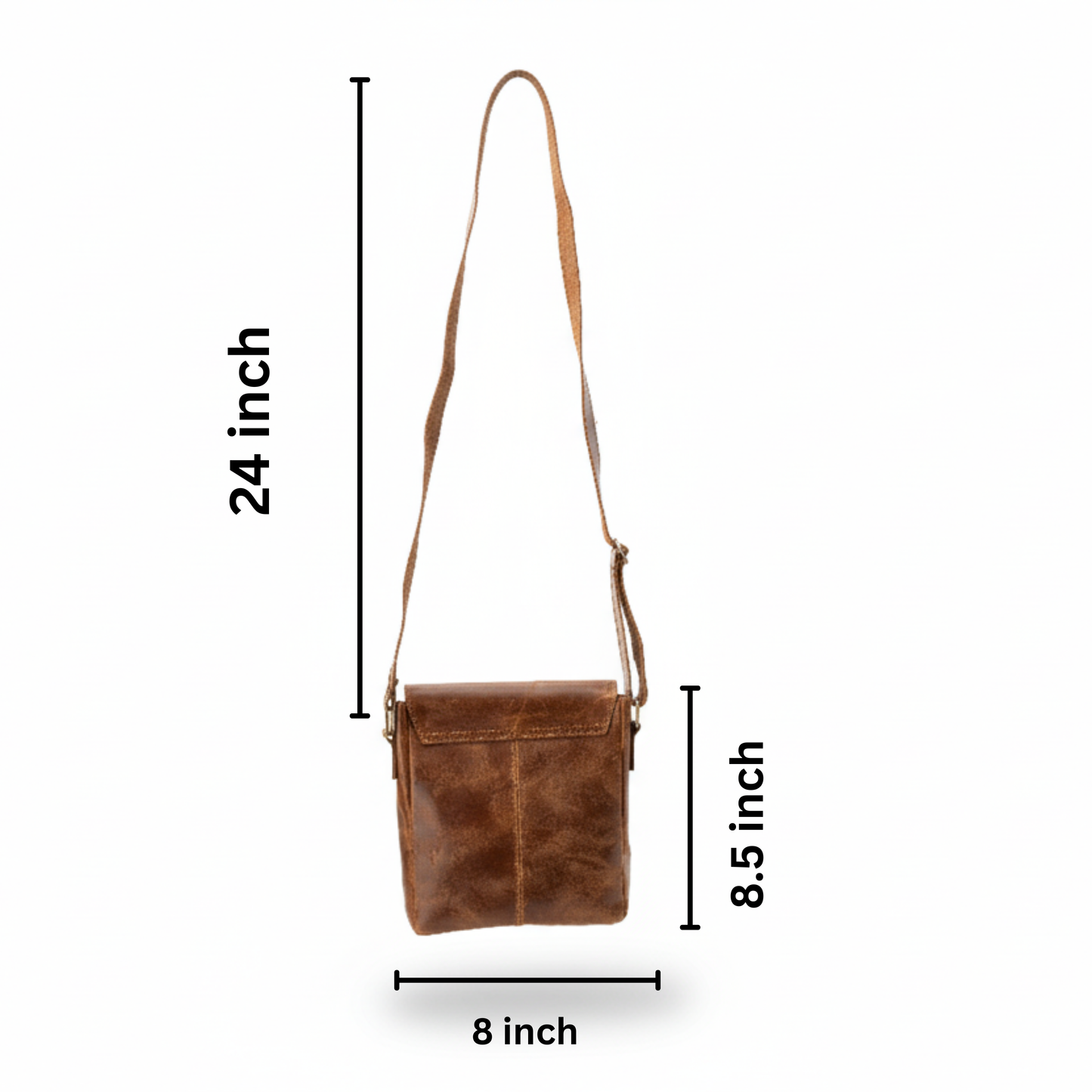 Roamer Leather Crossbody Satchel | Small Full-Grain Bag