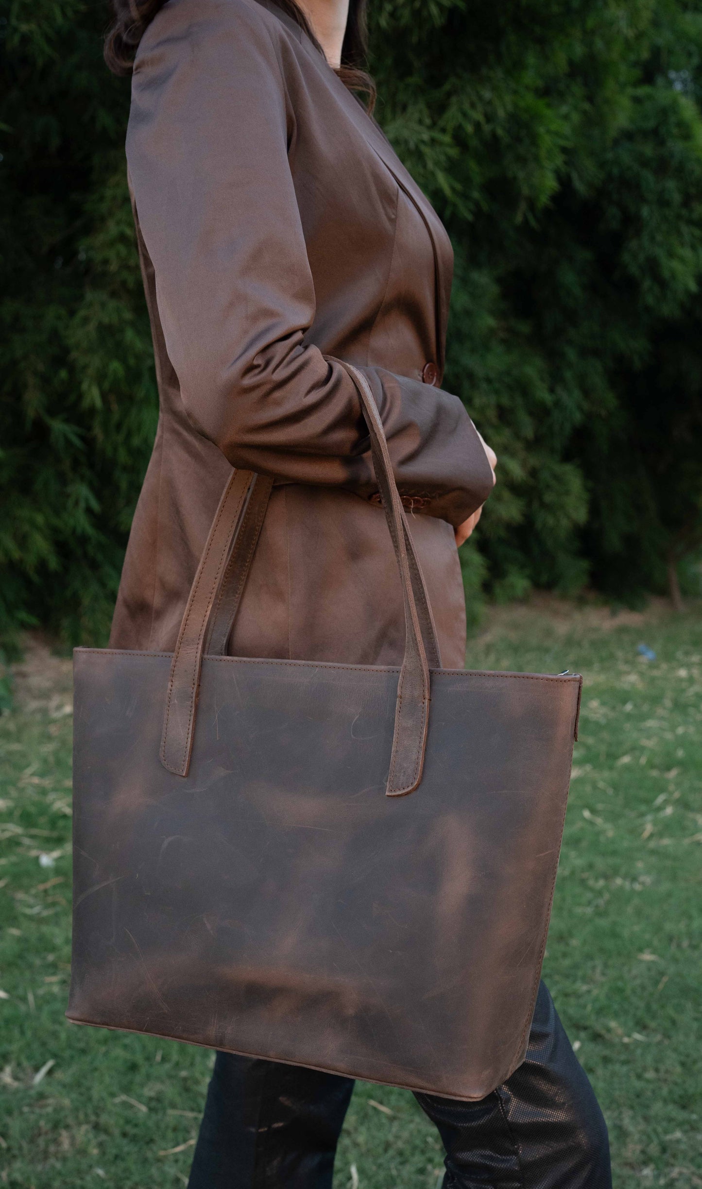 The Essential Leatherise Carryall Tote Bag