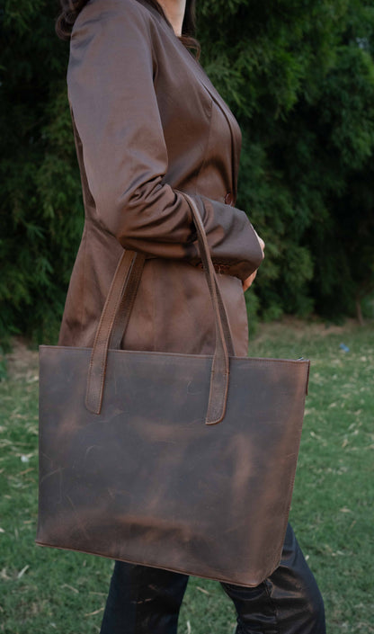 The Essential Leatherise Carryall Tote Bag