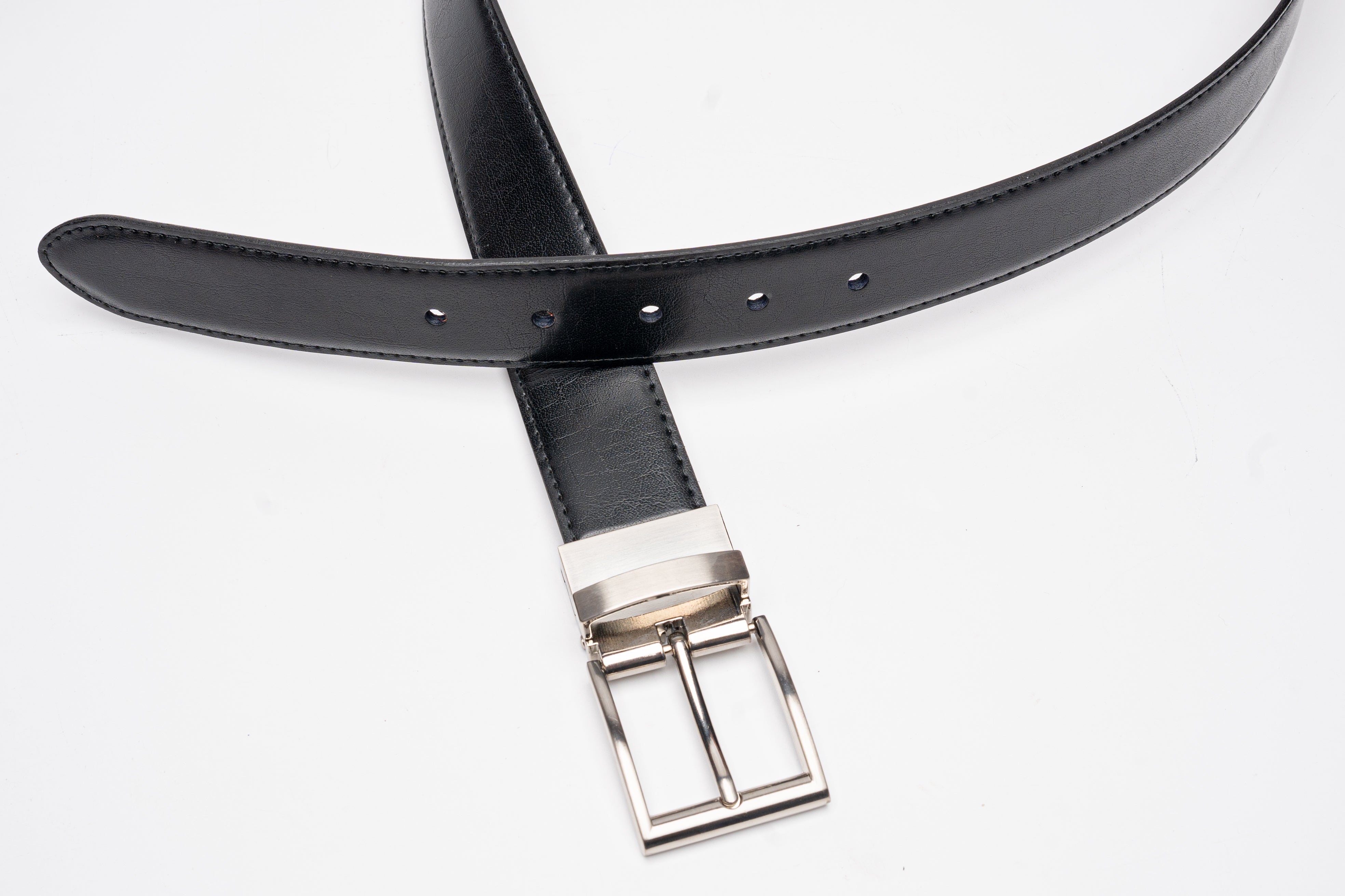 Reversible Genuine Leather Belt – Black & Brown