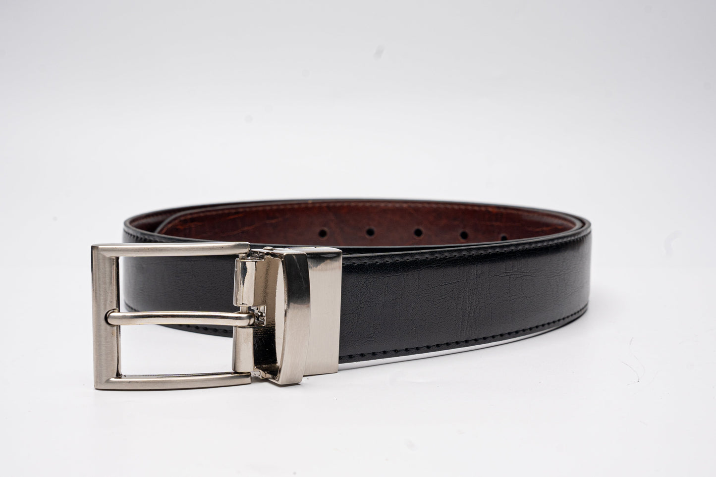 Reversible Genuine Leather Belt – Black & Brown