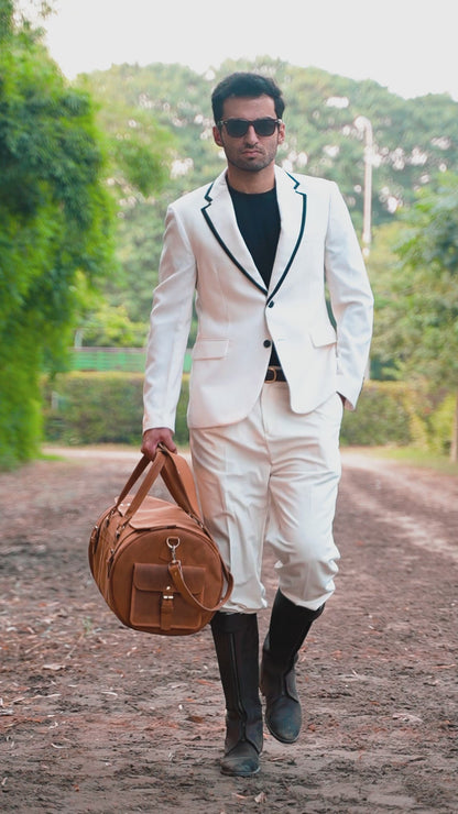 The Expedition Leather Travel Duffel Bag | Cognac Carry-On